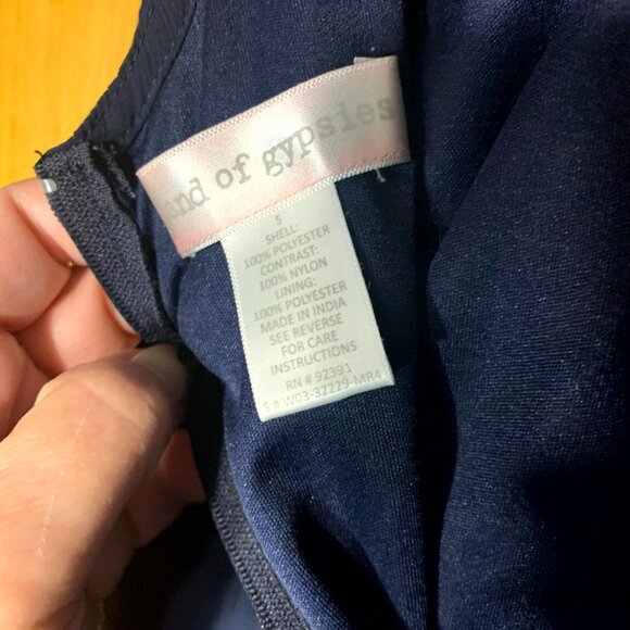 Band of Gypsies Navy dress, size Small - Picture 3 of 3